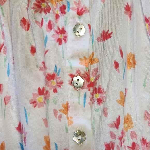 Eileen West Floral Cotton Lace Chemise Nightgown XL Romantic Cottagecore Sleep - Picture 7 of 11